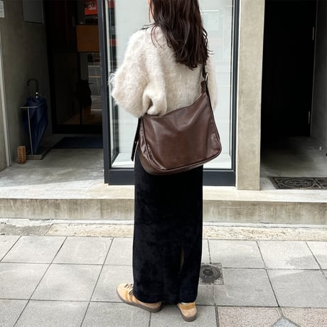 double belt shoulder bag