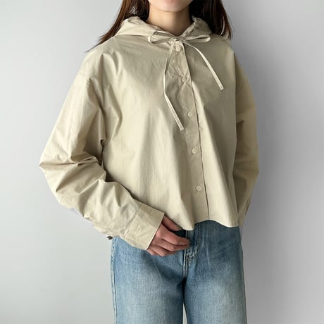 【SAMPLE SALE】hood color shirt