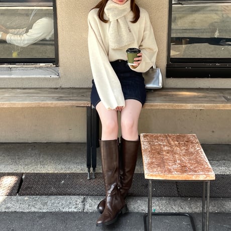 short knit muffler