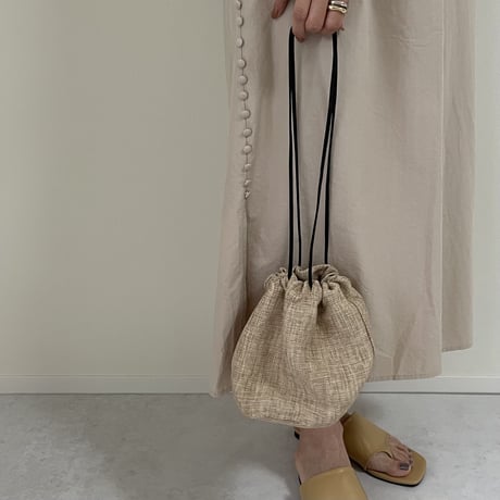 【SAMPLE SALE】mini linen purse bag