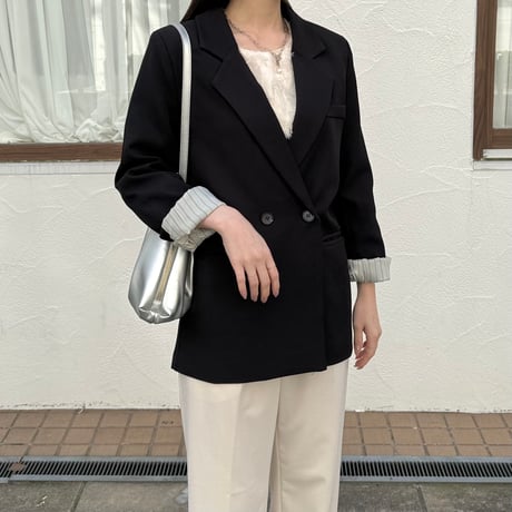 【SAMPLE SALE】double button tailored jacket