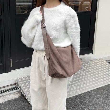 suede touch 2way shoulder bag