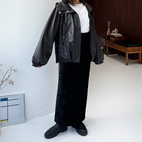 W zip hoodie blouson