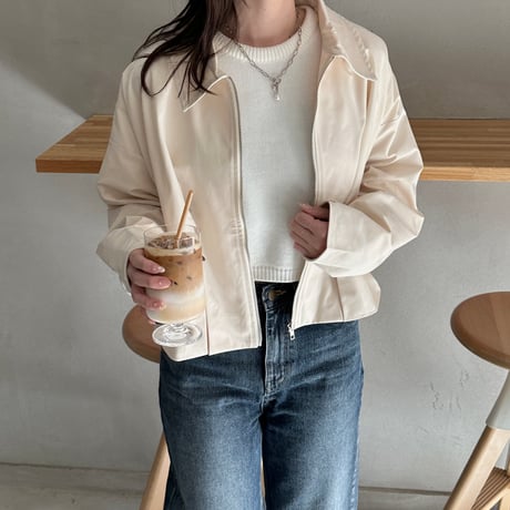 【SAMPLE SALE】short zip blouson
