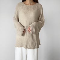 【SAMPLE SALE】sheer knit pullover
