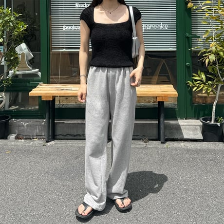 【SAMPLE SALE】wide square neck knit