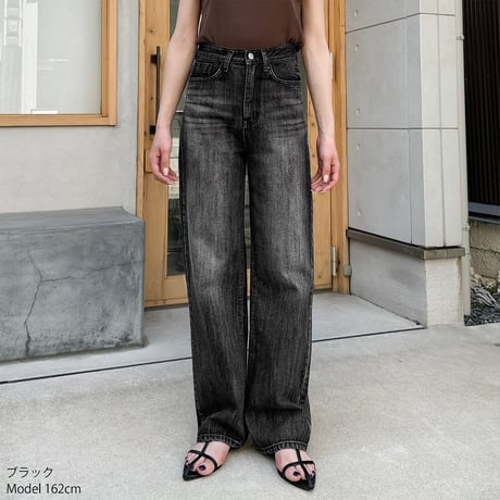 【SAMPLE SALE】semi wide straight denim pants