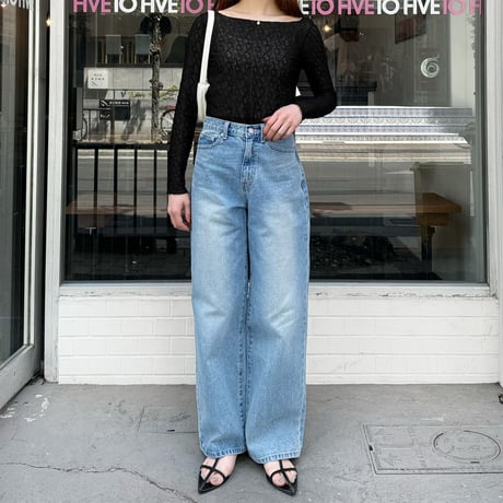 【SAMPLE SALE】wave design sheer tops