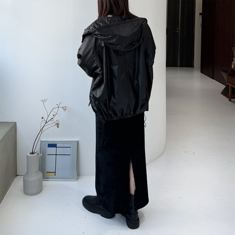 W zip hoodie blouson