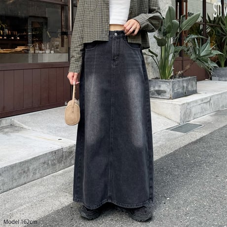 【SAMPLE SALE】denim long skirt