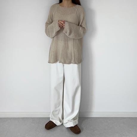 【SAMPLE SALE】loose color denim