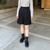 brushed twill half pants