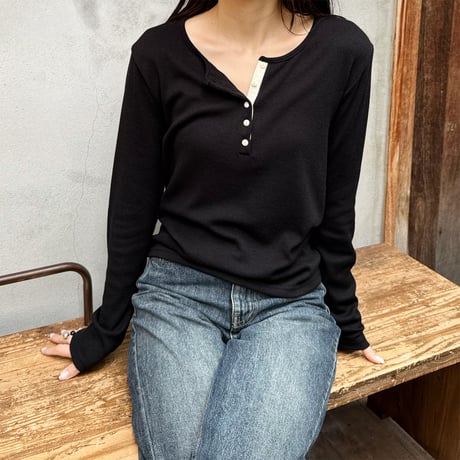 henry neck cut sew