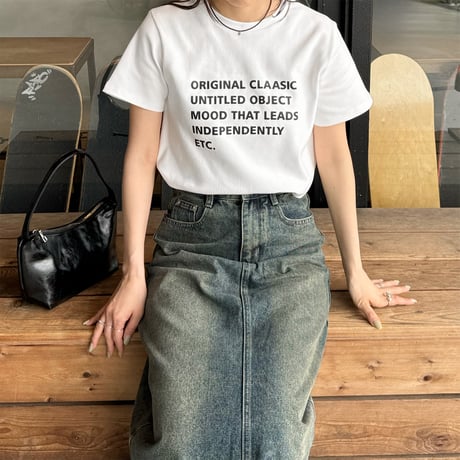 mulch logo print T shirt