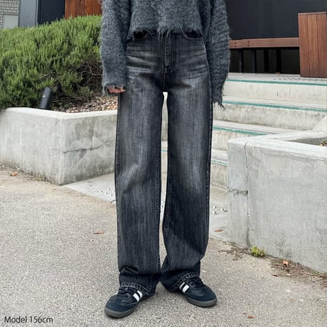 【SAMPLE SALE】semi wide straight denim pants
