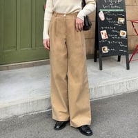 brushed cotton tuck pants