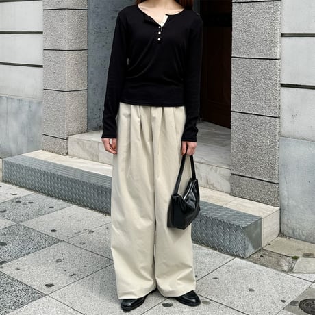 henry neck cut sew