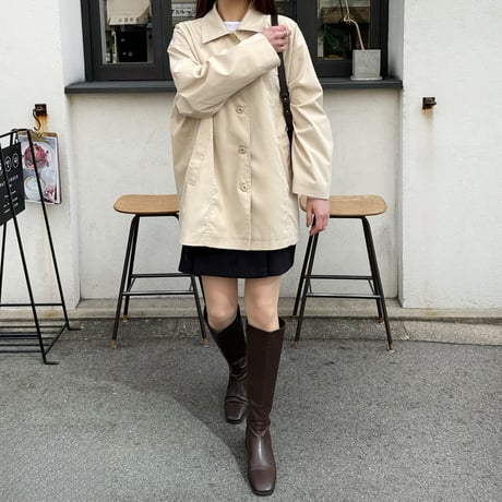 【SAMPLE SALE】soutien collar spring coat