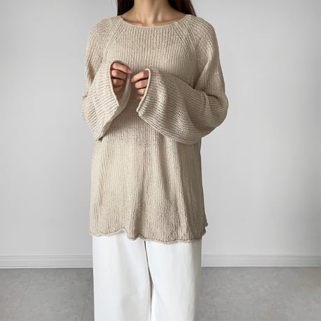 【SAMPLE SALE】sheer knit pullover