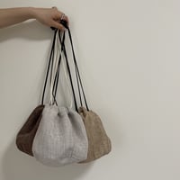 【SAMPLE SALE】mini linen purse bag