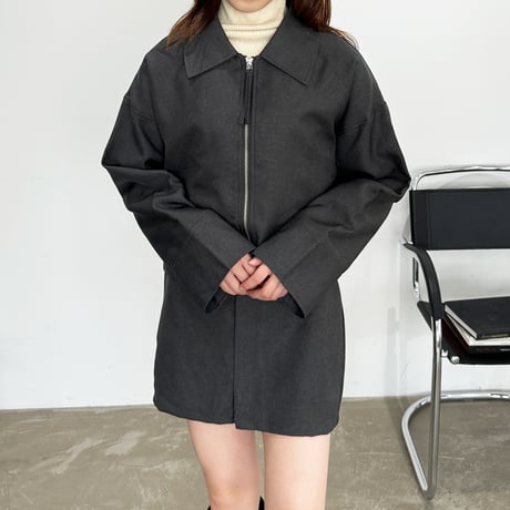 W zip short jacket