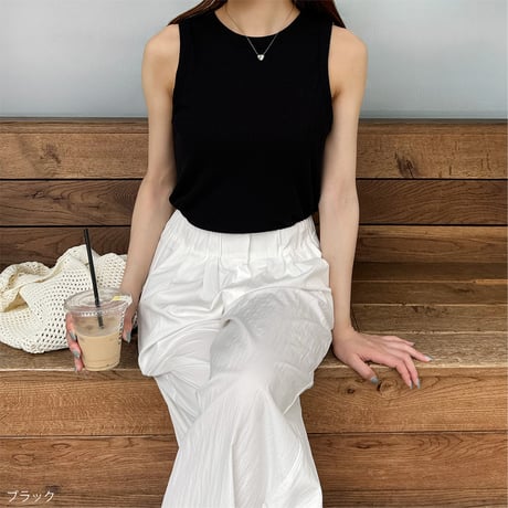 【SAMPLE SALE】simple rib tank