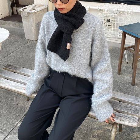 short knit muffler