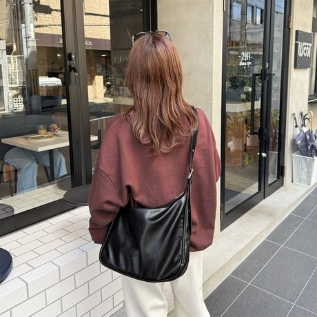 double belt shoulder bag