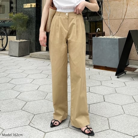 【SAMPLE SALE】cotton tuck pants