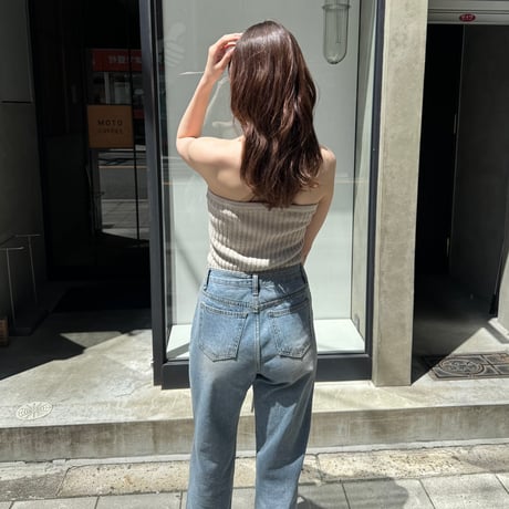 【SAMPLE SALE】bare rib knit bustier