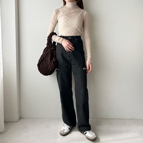 【SAMPLE SALE】sheer wave turtle tops