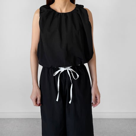 【SAMPLE SALE】drawstring balloon tank blouse