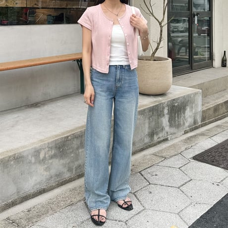 【SAMPLE SALE】semi wide straight denim pants