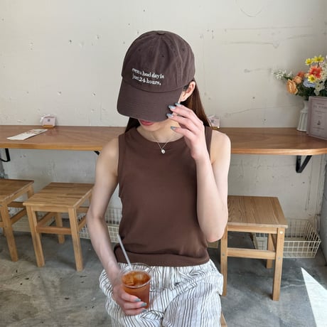 【SAMPLE SALE】simple rib tank