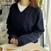 daily V neck knit