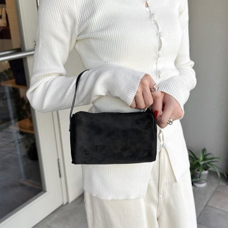 【SAMPLE SALE】mulch way square mini bag _ suede