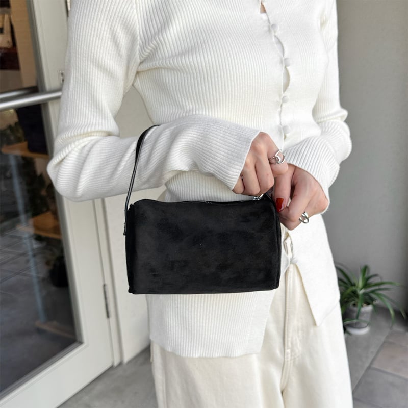 mulch way square mini bag _ suede | LE MORE