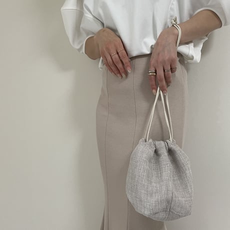 【SAMPLE SALE】mini linen purse bag
