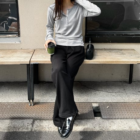 henry neck cut sew