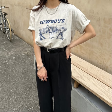 【SAMPLE SALE】"COW BOYS" logo T shirt