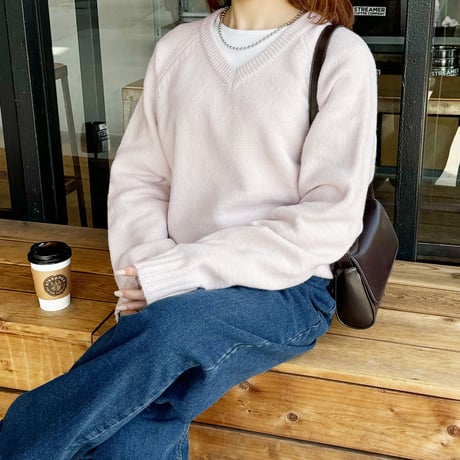 daily V neck knit