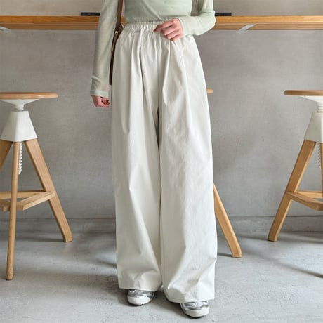 tuck balloon wide pants
