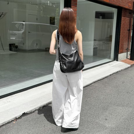 double belt shoulder bag