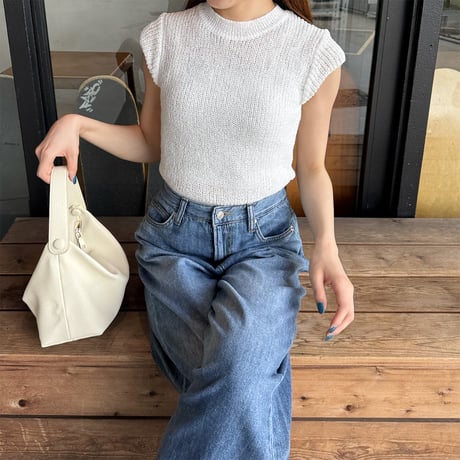 【SAMPLE SALE】french sleeve summer knit