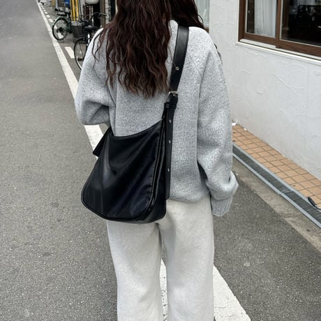 double belt shoulder bag
