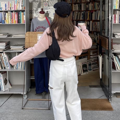 【SAMPLE SALE】boat neck sheer knit pullover