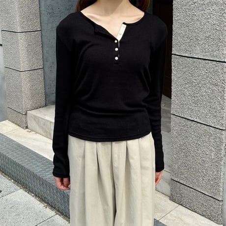 henry neck cut sew