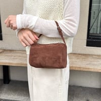 【SAMPLE SALE】mulch way square mini bag _ suede