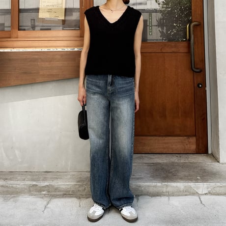 【SAMPLE SALE】semi wide straight denim pants