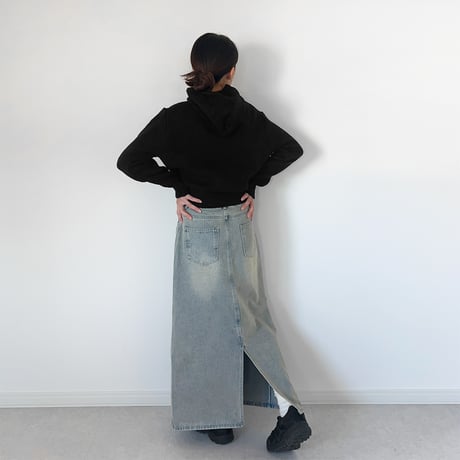 【SAMPLE SALE】denim long skirt
